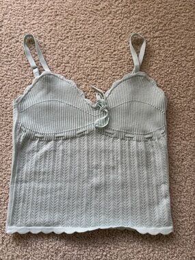 Aritzia Soloist Top - Celadon Blue